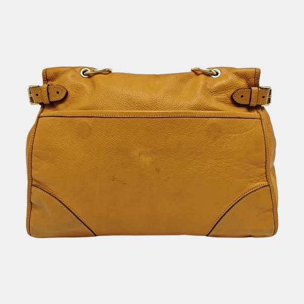 Calfskin Shoulder Bag Yellow