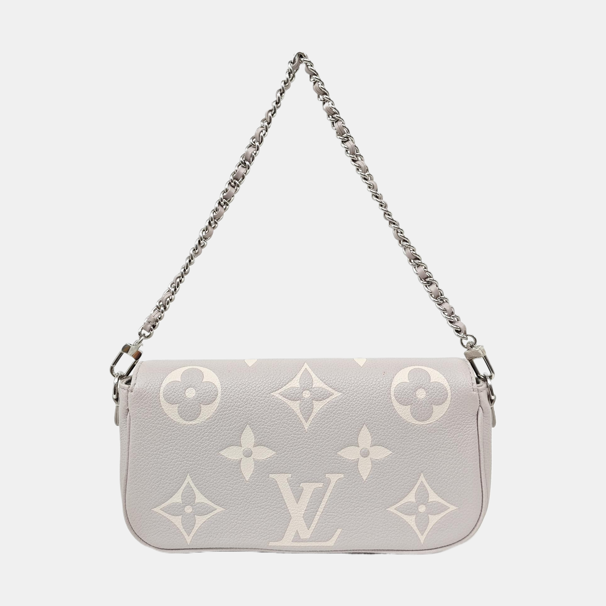 IVY Monogram Calfskin Gray