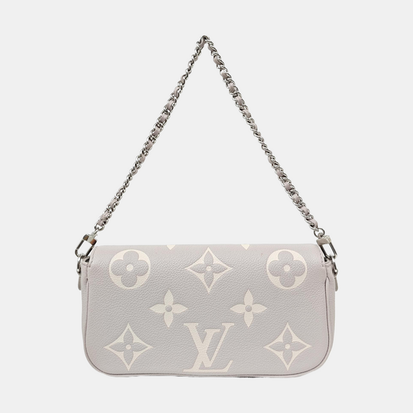 IVY Monogram Calfskin Gray