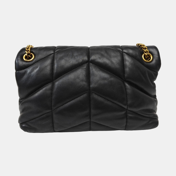 PUFFER Small Quilted Lambskin Black