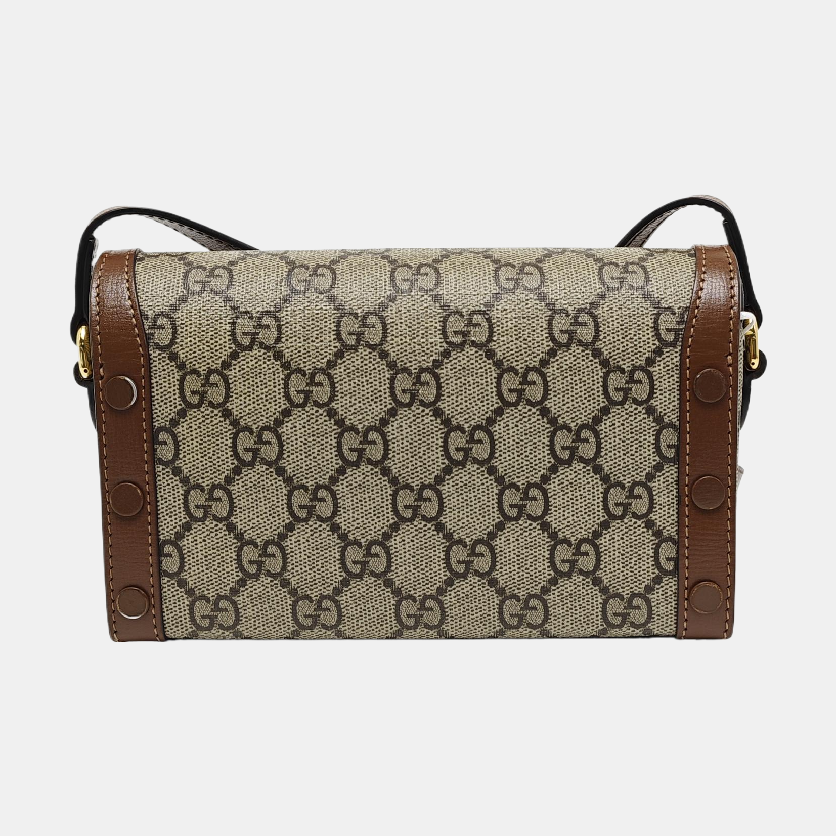 Horsebit 1955 Mini Monogram Coated Canvas Beige