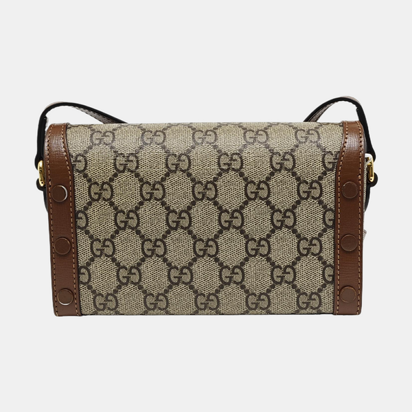 Horsebit 1955 Mini Monogram Coated Canvas Beige