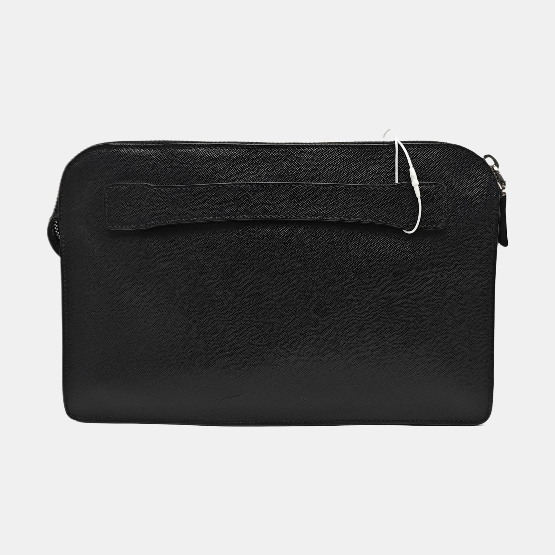 Saffiano Calfskin Clutch Black