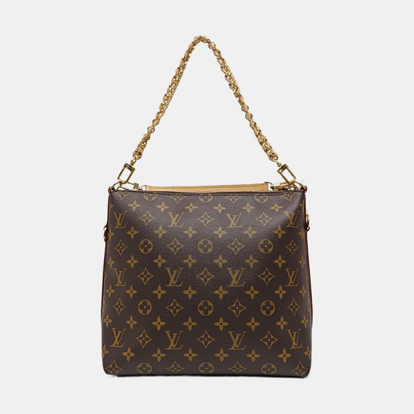 Monogram Coated Canvas Shoulder Bag Brown