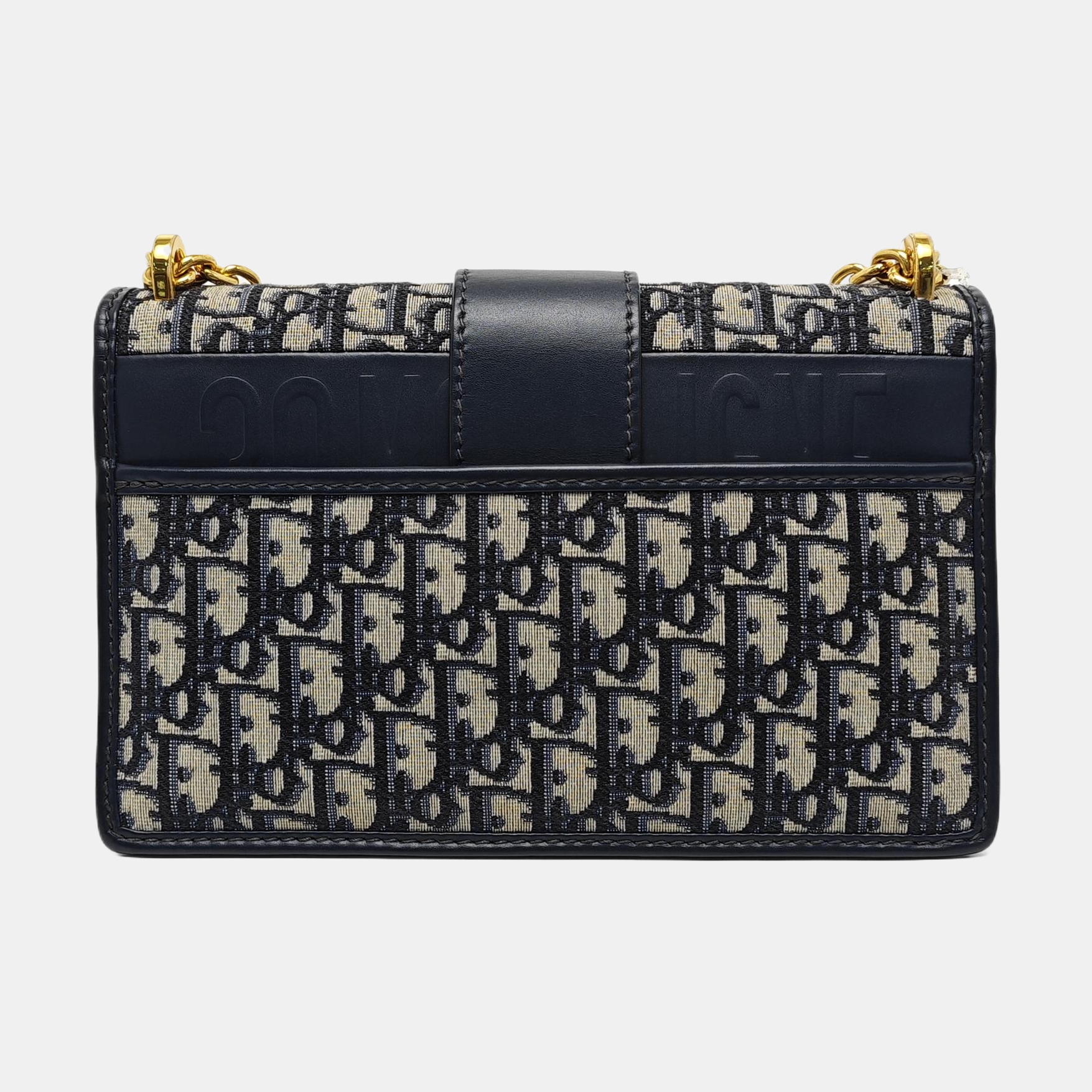 30 Montaigne Oblique Canvas Blue