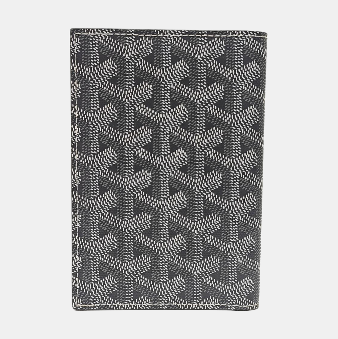 Saint-Marc Coated Canvas Gray Card Holder