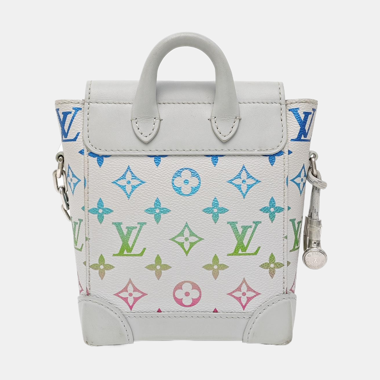 STEAMER MM Monogram Coated Canvas Gray