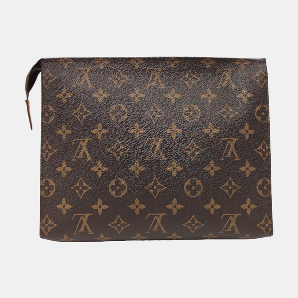 TOILET POCKET 26 Monogram Coated Canvas Brown