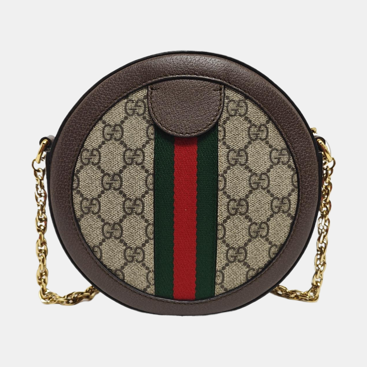 Ophidia Mini Monogram Coated Canvas Beige
