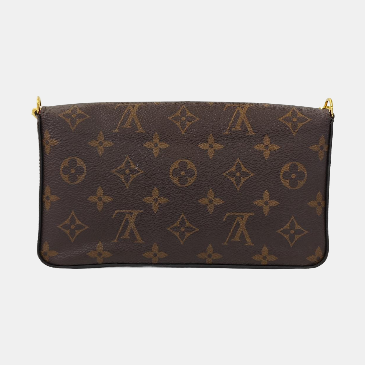 FÉLICIE Monogram Lona Revestida Marrón