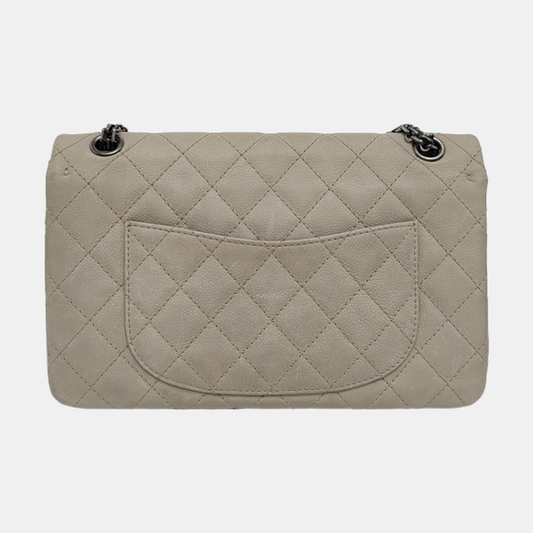 2.55 227 Quilted Calfskin Green