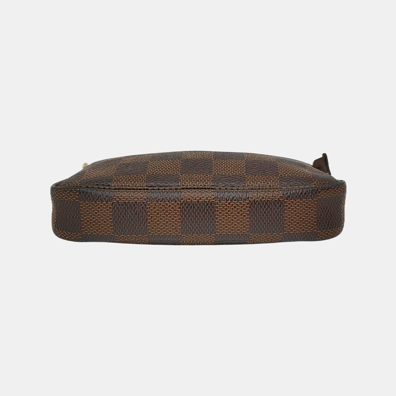 Authenticated pre-owned  ACCESSOIRES Mini Damier Ebene Coated Canvas Brown - Top Handle Bag at Looply