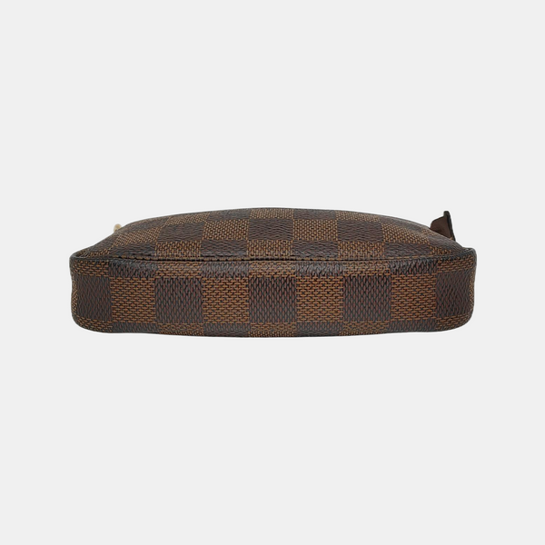 Authenticated pre-owned  ACCESSOIRES Mini Damier Ebene Coated Canvas Brown - Top Handle Bag at Looply