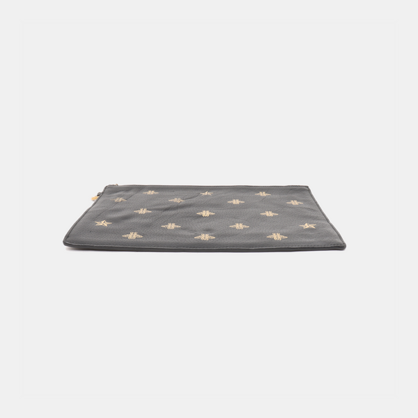 Bee Web Calfskin Black