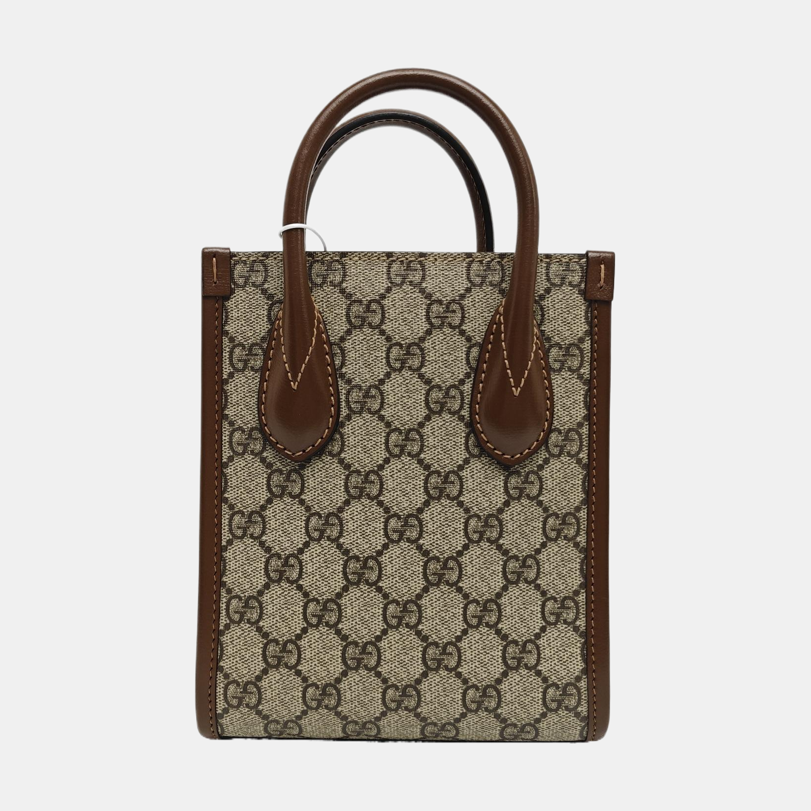 Retro Mini Monogram Coated Canvas Beige