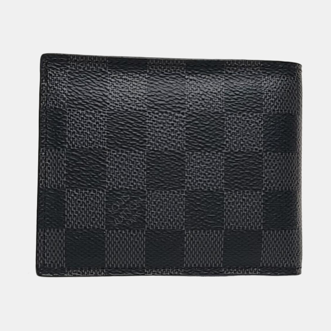 Coated Canvas Clutch Gray