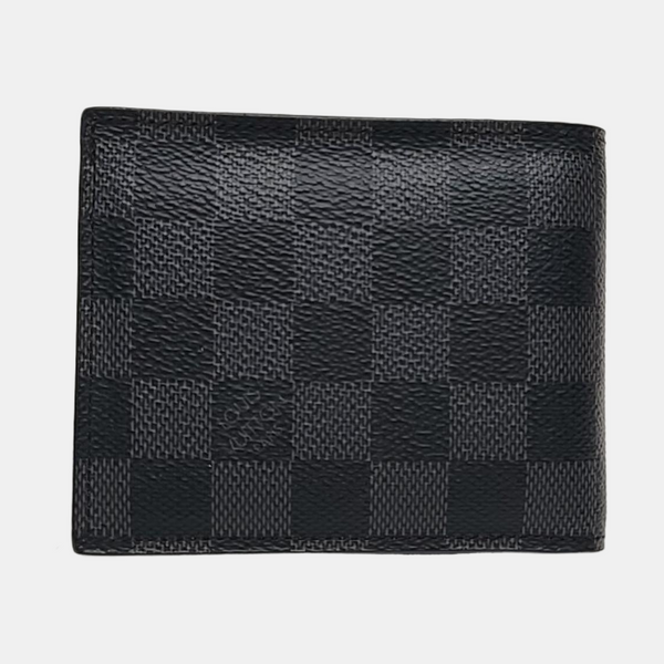 Coated Canvas Clutch Gray