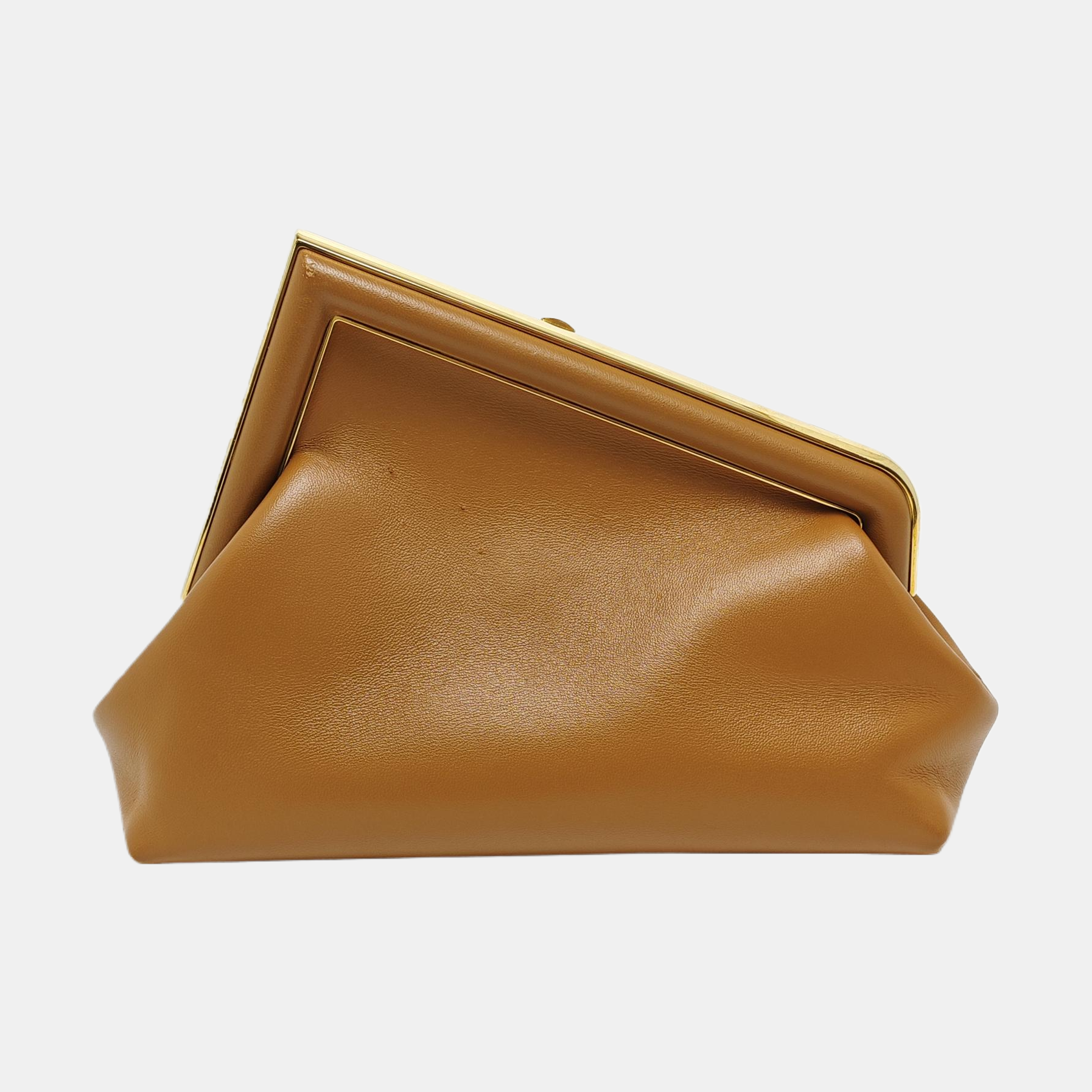 Authenticated pre-owned  First Small Lambskin Brown - Clutch at Looply