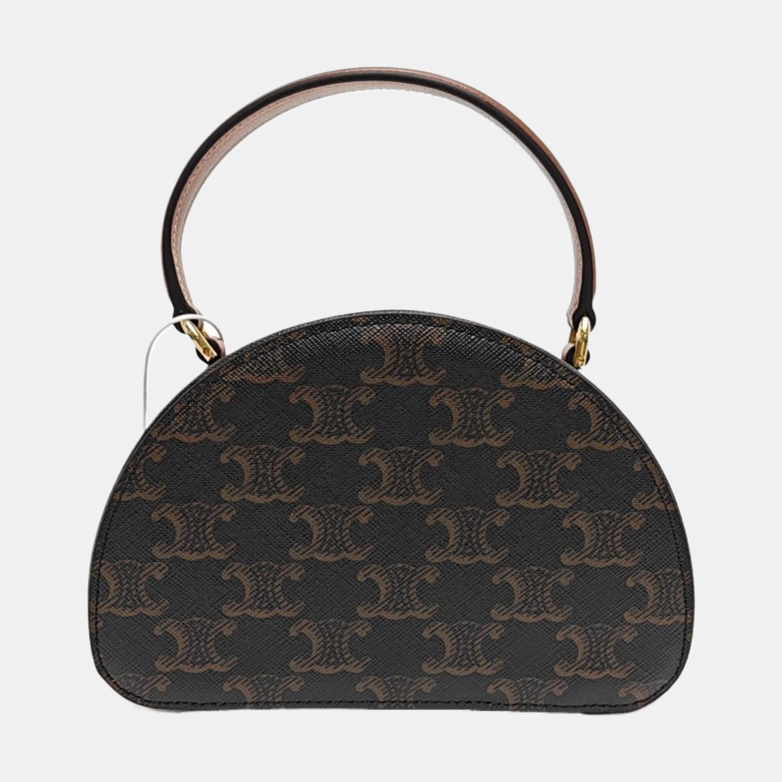 TRIOMPHE Small Coated Canvas Brown