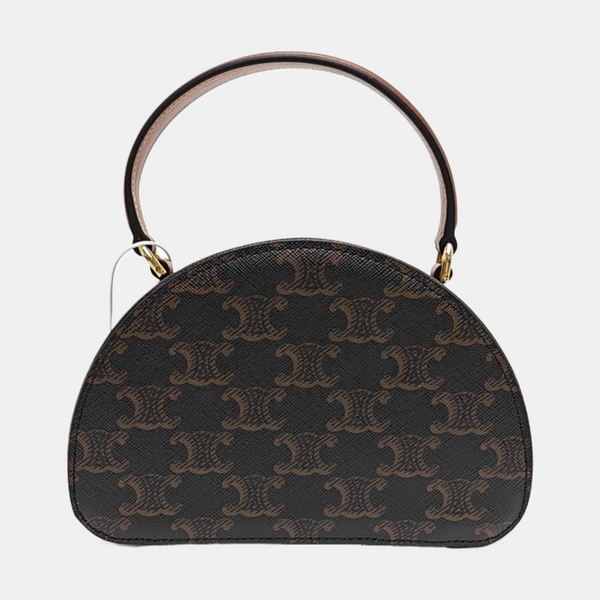 TRIOMPHE Small Coated Canvas Brown