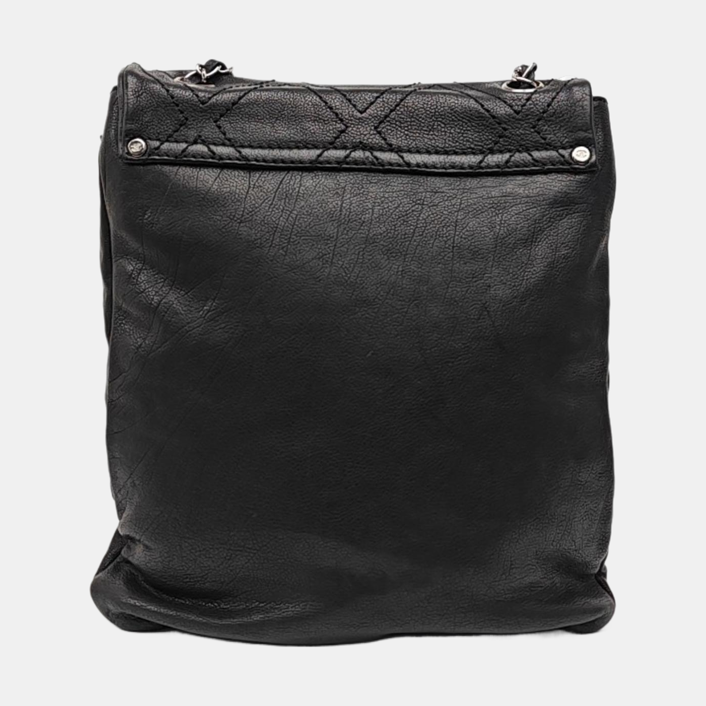 Quilted Calfskin Shoulder Bag Black