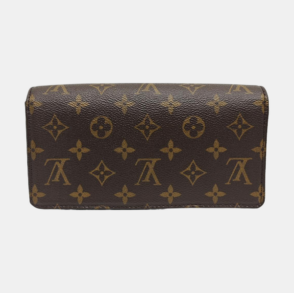 Lily Monogram Coated Canvas Brown