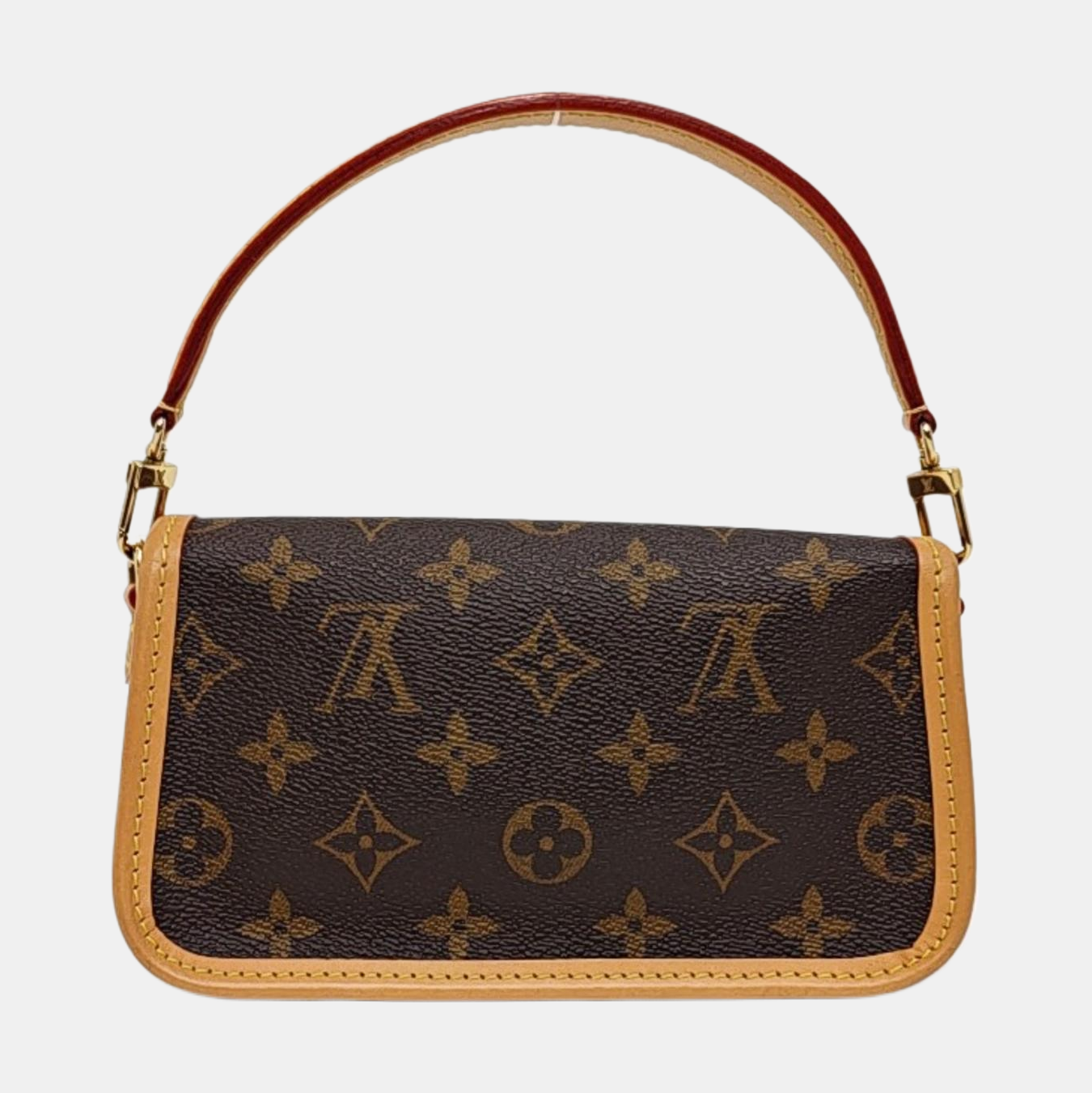 DIANE Nano Monogram Coated Canvas Brown