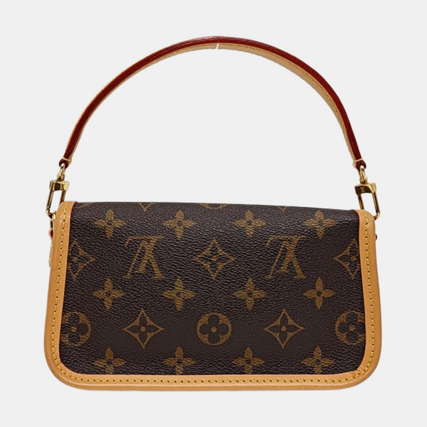 DIANE Nano Monogram Coated Canvas Brown