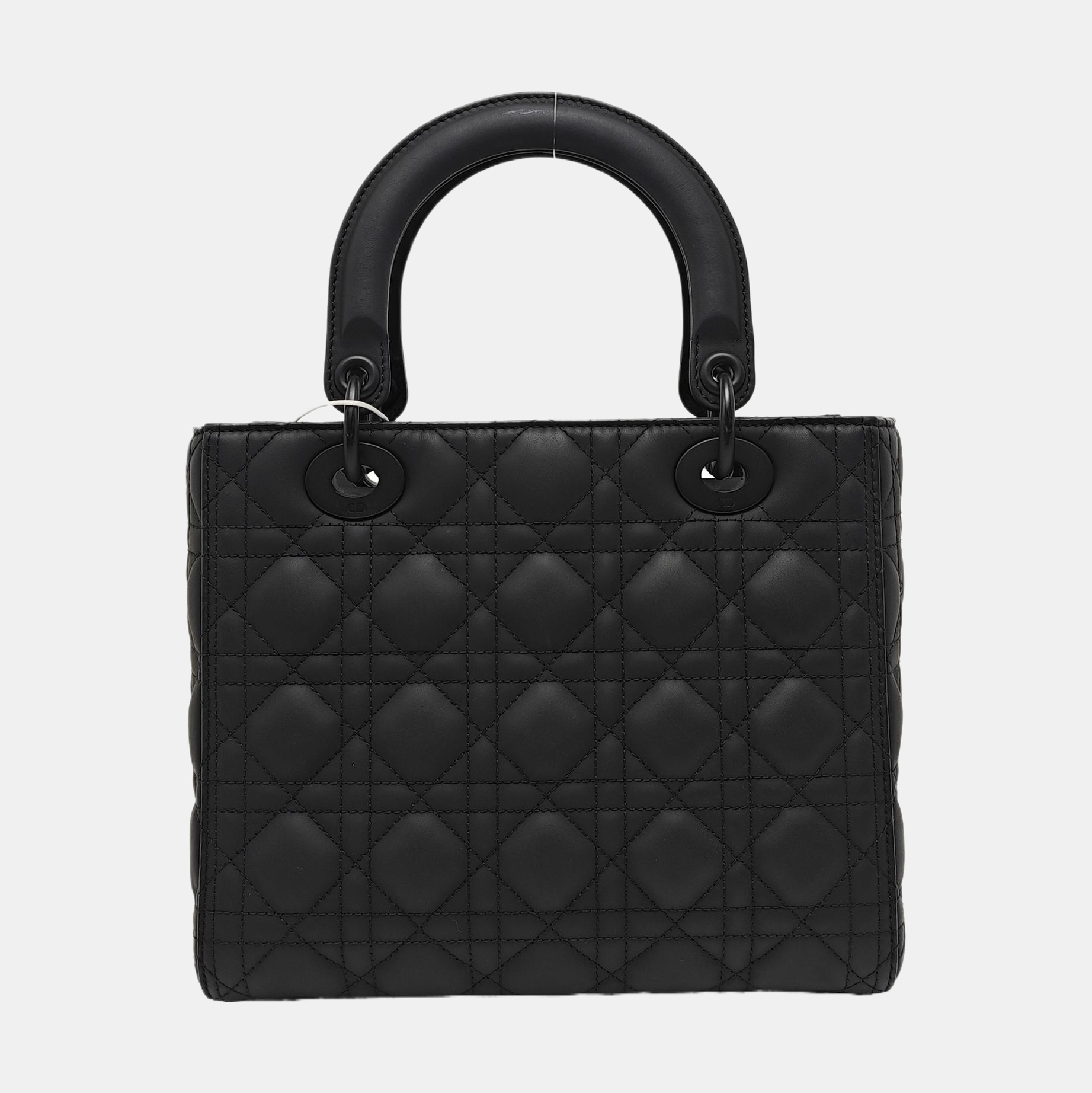 Lady Dior Medium Cannage Calfskin Black