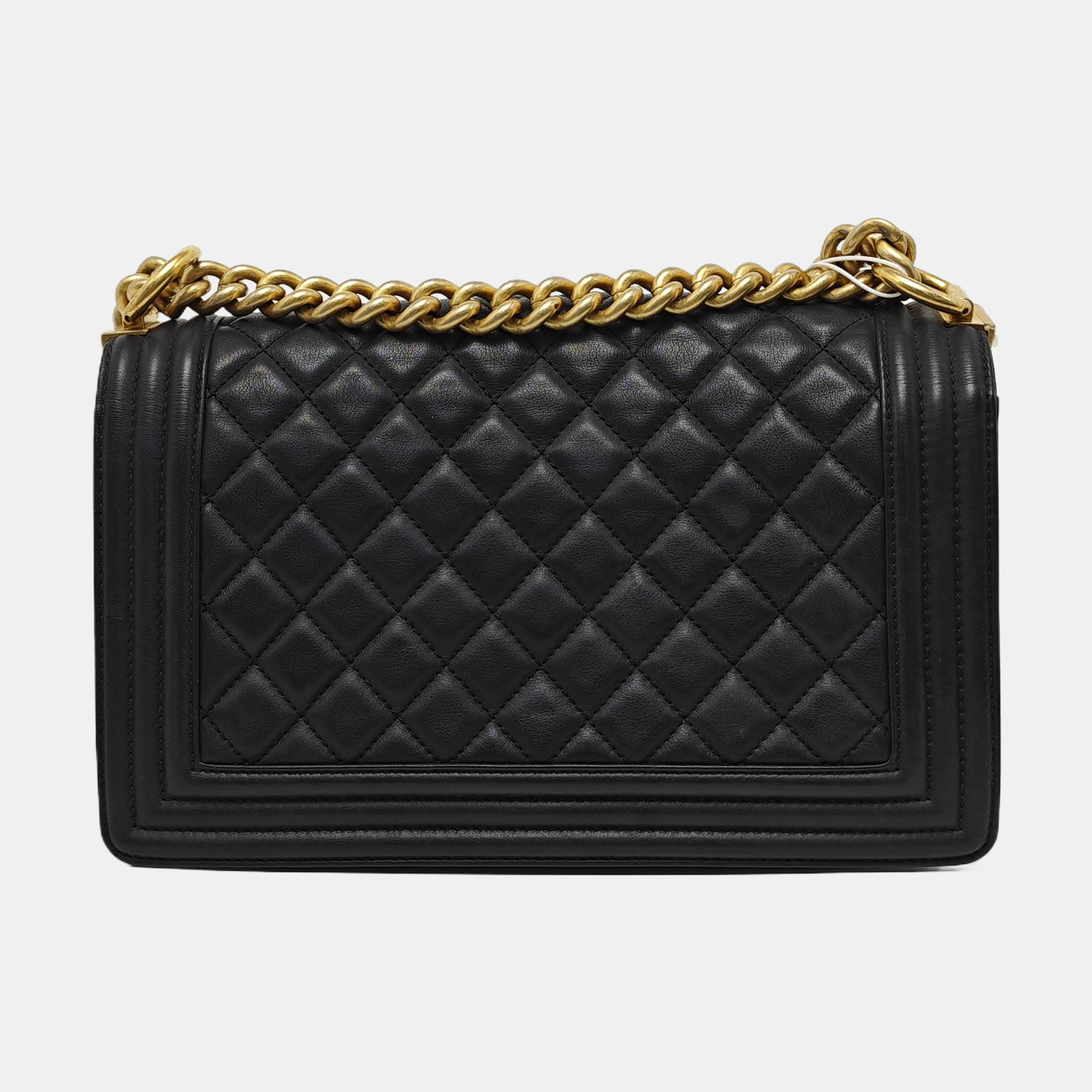 BOY CHANEL Medium Quilted Calfskin Black
