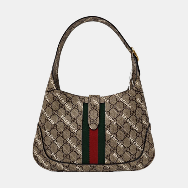 The Hacker Project Small Monogram Coated Canvas Black