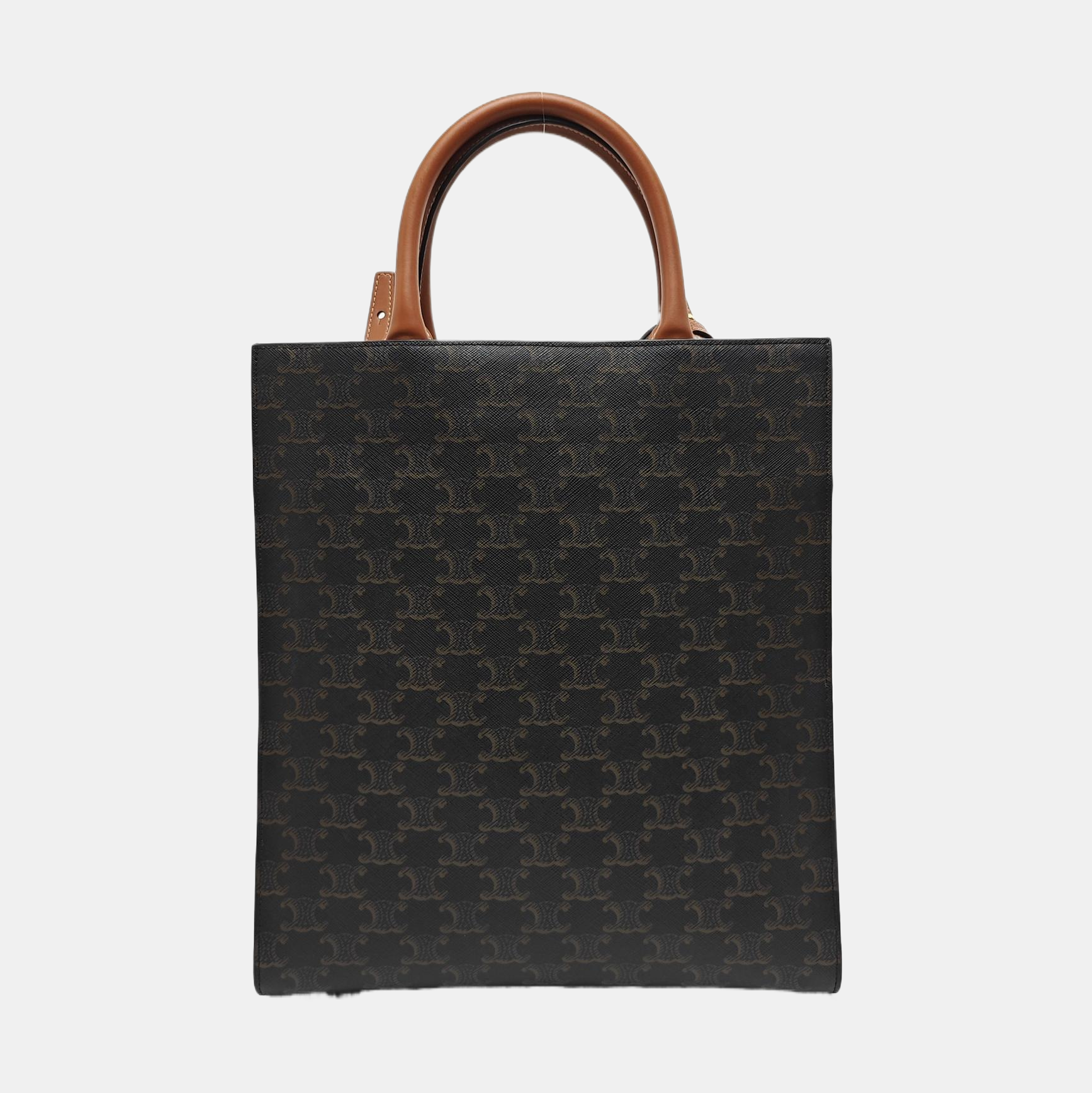CABAS CELINE Small Coated Canvas Brown