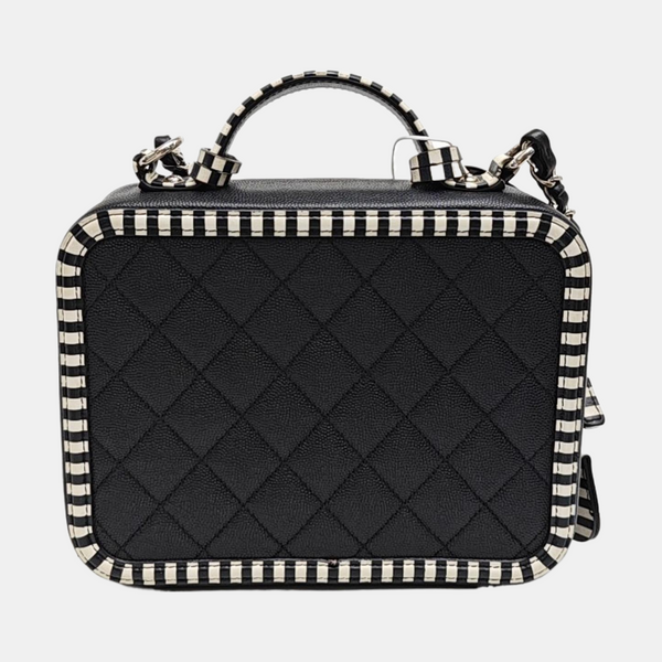 FILIGREE Medium Quilted Grained Calfskin Black