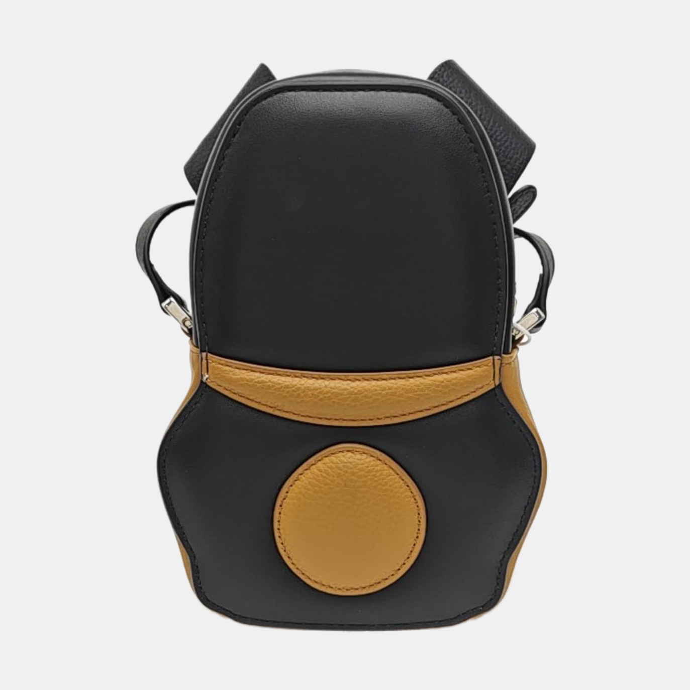 Calfskin Shoulder Bag Mini Brown