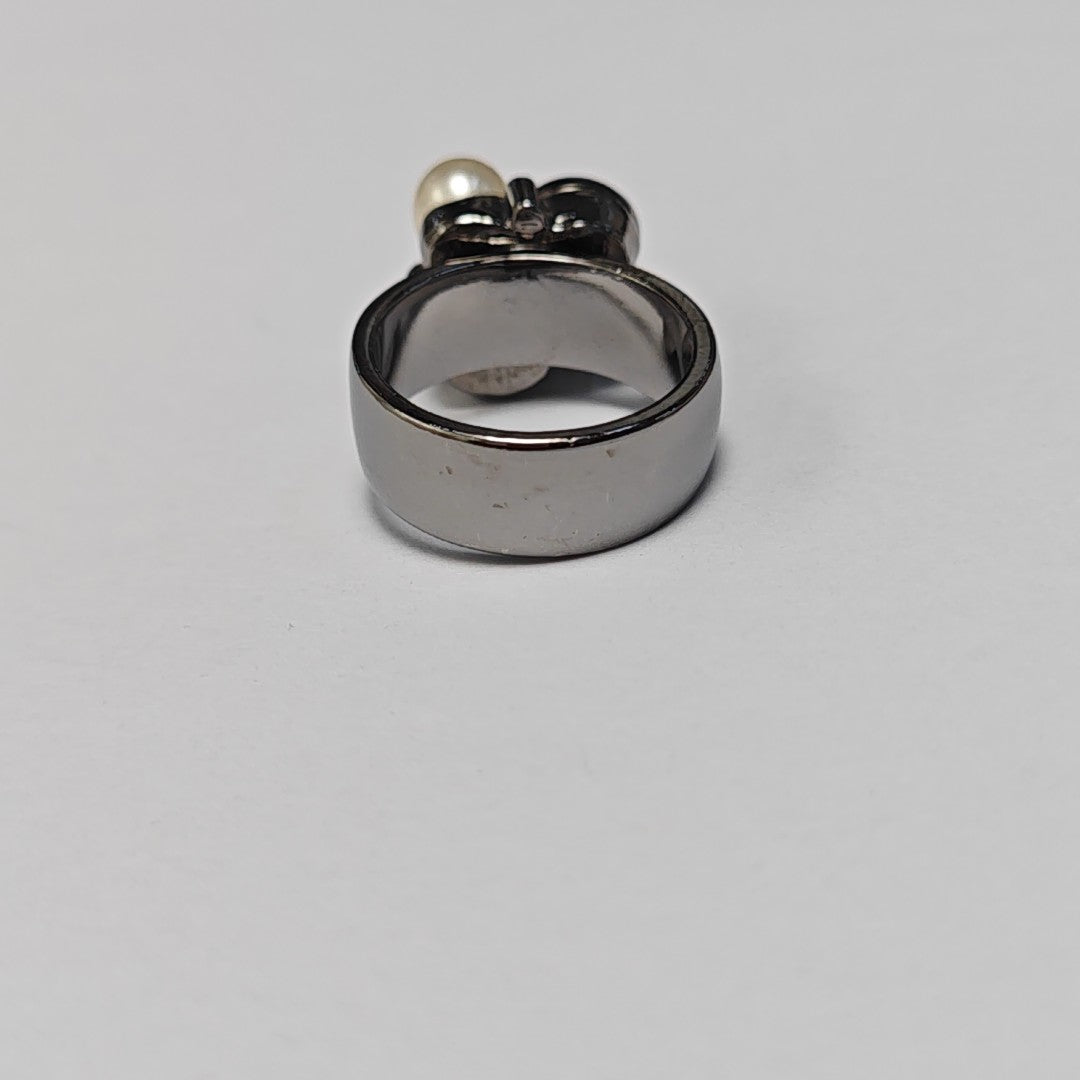 Metal Black Ring EU 53
