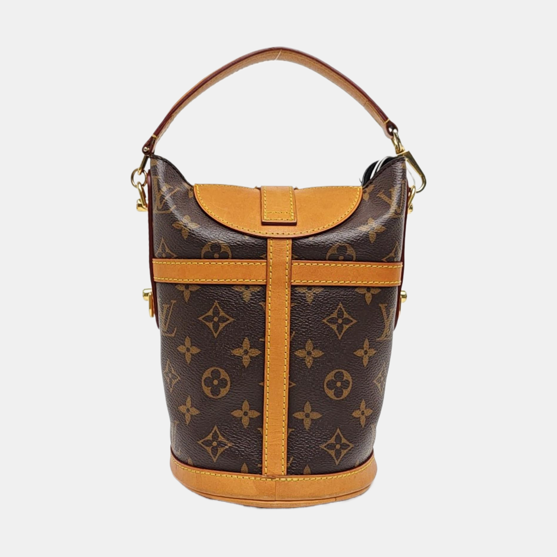 DUFFLE Monogram Coated Canvas Brown