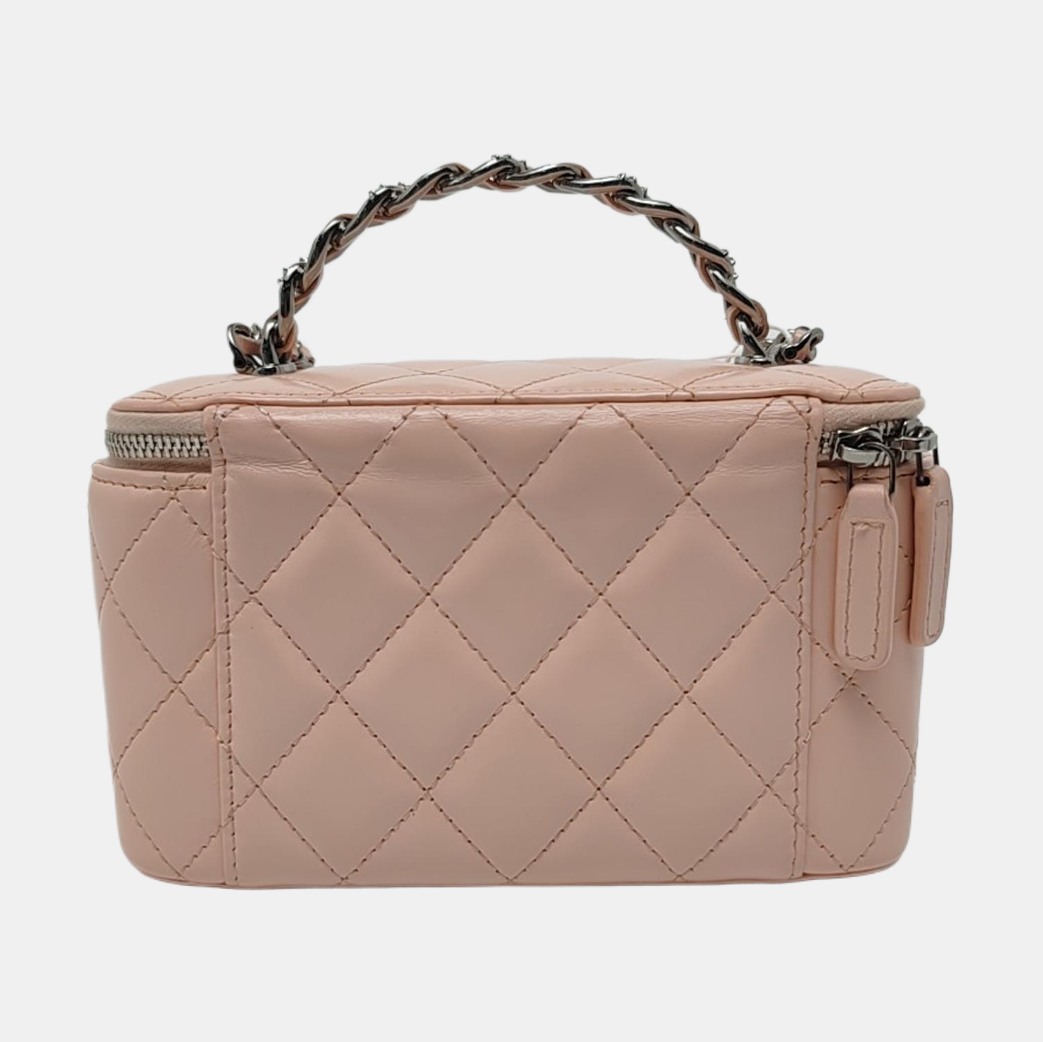 Authenticated pre-owned  VANITY CASE Quilted Calfskin Pink - Shoulder Bag at Looply