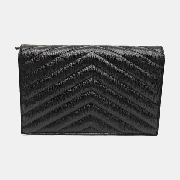 MONOGRAM WOC Chevron Calfskin Black