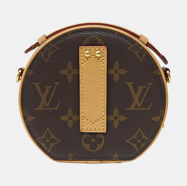 BOITE CHAPEAU Mini Monogram Coated Canvas Brown