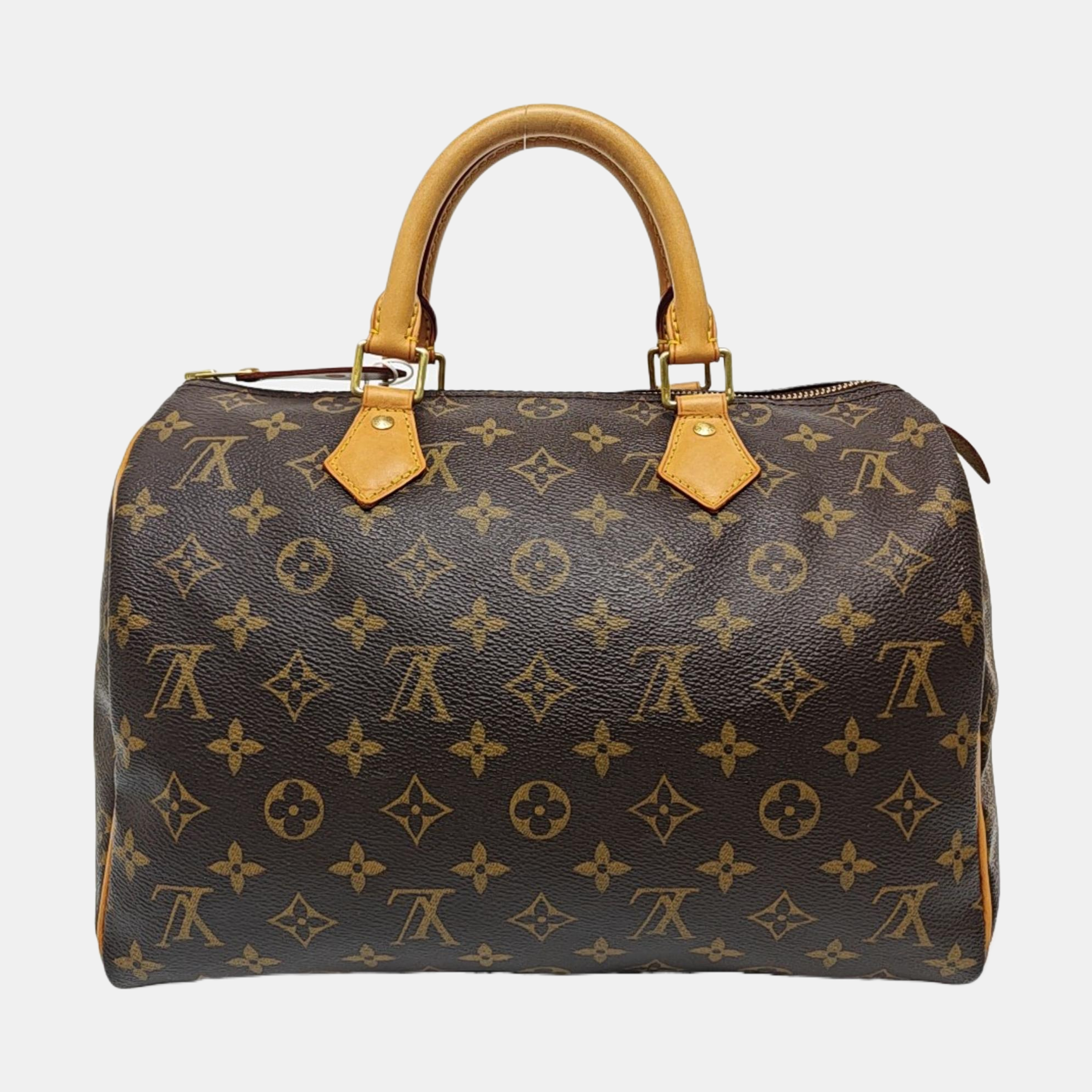 SPEEDY 30 Monogram Coated Canvas Brown