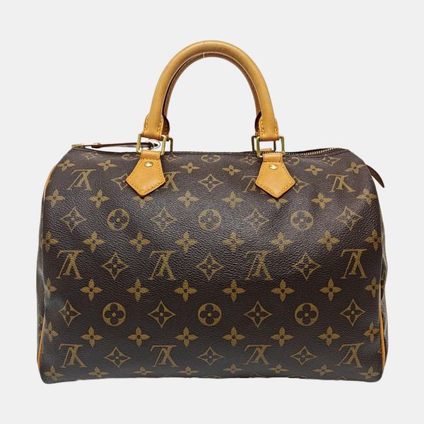 SPEEDY 30 Monogram Coated Canvas Brown