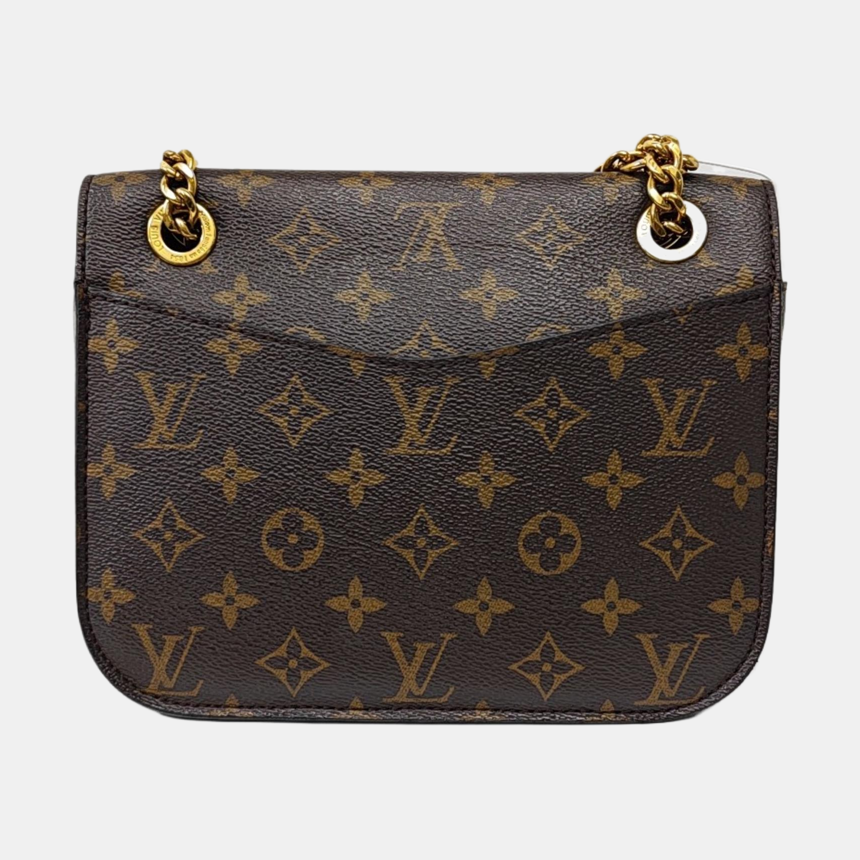 PASSY Monogram Coated Canvas Brown