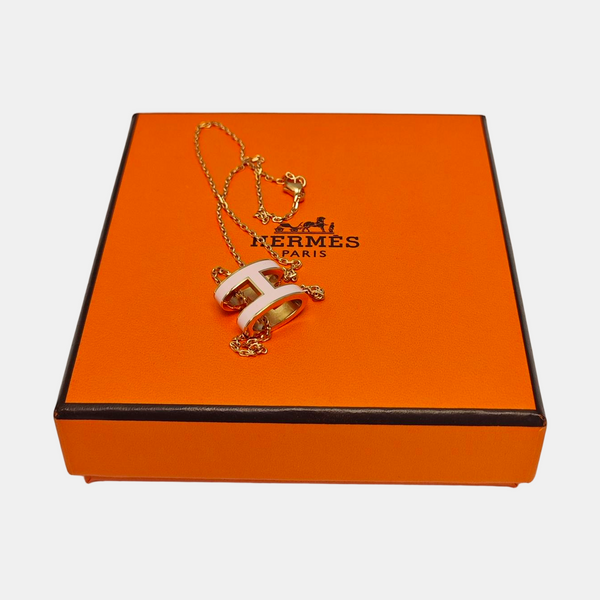 Pop H Metal Rose Gold Necklace
