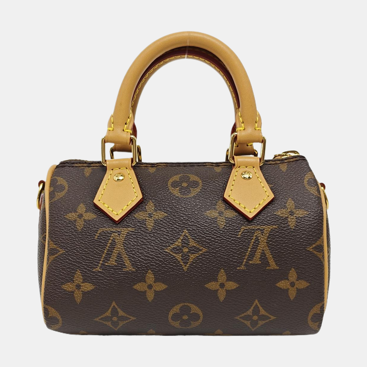 SPEEDY Nano Monogram Coated Canvas Brown