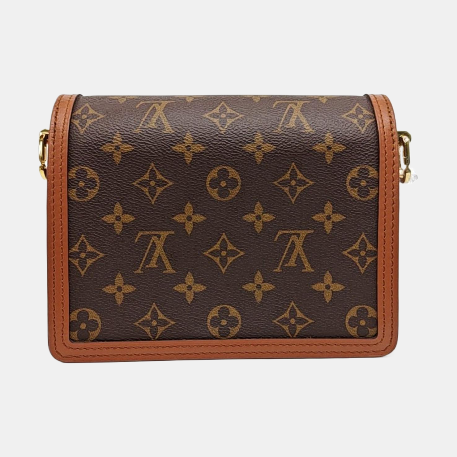DAUPHINE Mini Monogram Coated Canvas Brown