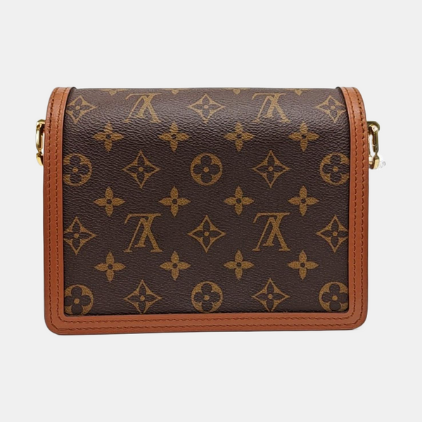 DAUPHINE Mini Monogram Coated Canvas Brown