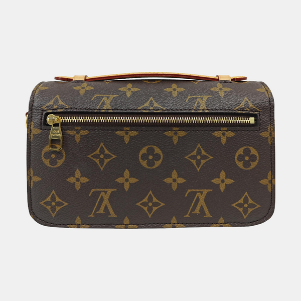 MÉTIS EAST WEST Monogram Coated Canvas Brown