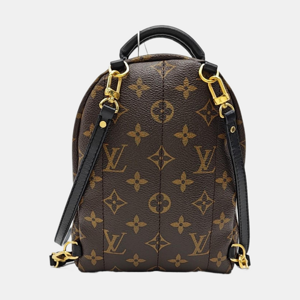 PALM SPRINGS Mini Monogram Coated Canvas Brown