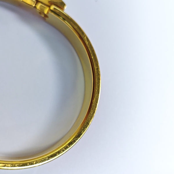 Clic H Metal Gold Bangle