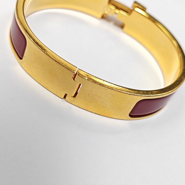 Clic H Metal Gold Bangle